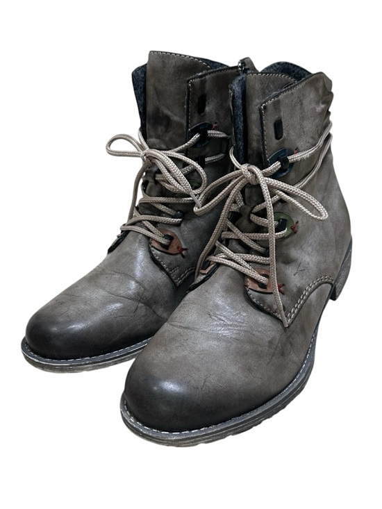 Rieker Shoes - Rieker Women’s Size 40EU/8.5US Gray Payton 27 Combat Moto Ankle Boots